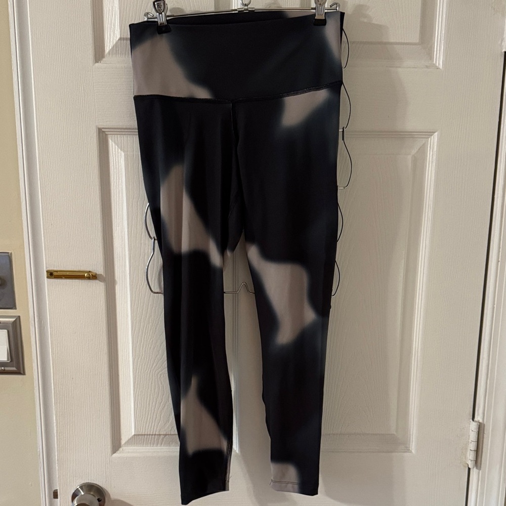 Blue and Gray Camouflage Leggings